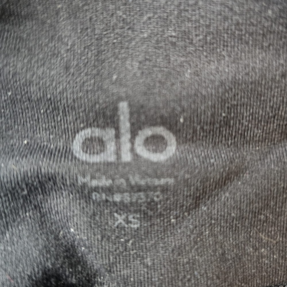 ALO Yoga High-Waisted Goddess Ribbed Leggings Womens Extra Small Black Gym Yoga - Picture 3 of 10